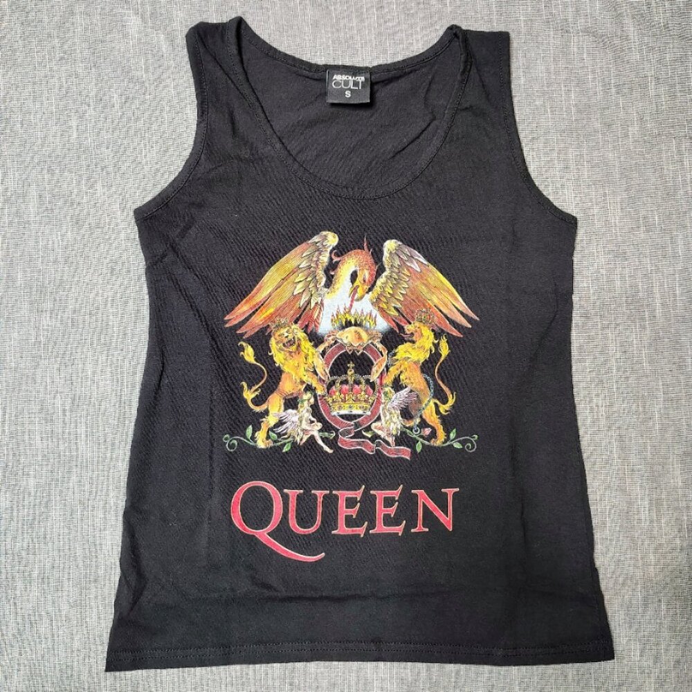 Queen Band Tank Top Shirt‎ Womens Size Small Black Absolute Cult